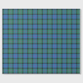 Scottish Clan MacThomas Blue en Green Tartan Cadeaupapier (Vlak)