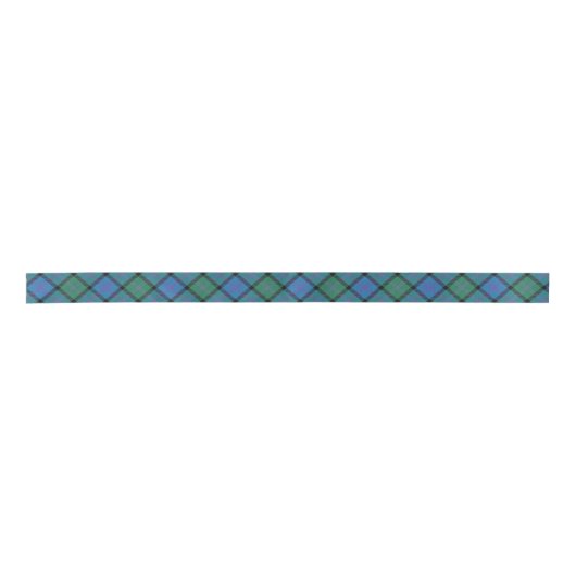 Scottish Clan MacThomas Blue Green Tartan Satijnen Lint (Voorkant)