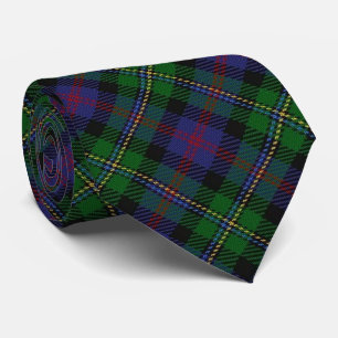 Scottish Clan Malcolm Letter M Monogram Tartan Stropdas