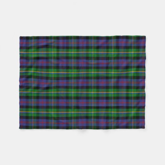 Scottish Clan Malcolm Tartan Pset Fleece Deken (Voorkant (Horizontaal))