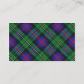 Scottish Clan Malcolm Tartan Pset Visitekaartje (Achterkant)