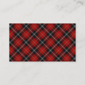 Scottish Clan Marjoribanks Tartan Pset Visitekaartje (Achterkant)