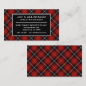 Scottish Clan Marjoribanks Tartan Pset Visitekaartje (Voorkant / Achterkant)