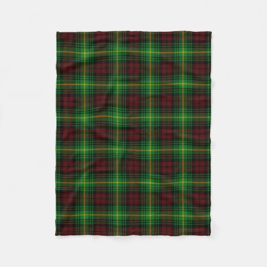Scottish Clan Martin Tartan Pset Fleece Deken (Voorkant)