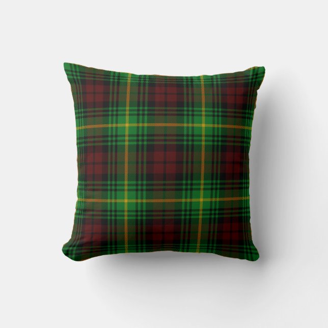 Scottish Clan Martin Tartan Pset Kussen (Voorkant)