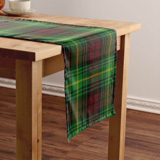Scottish Clan Martin Tartan Pset Lange Tafelloper (Voorbeeld)