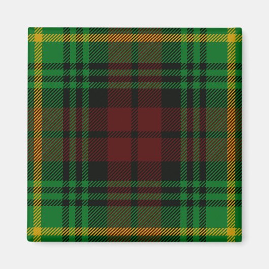 Scottish Clan Martin Tartan Pset Magneet (Voorkant)
