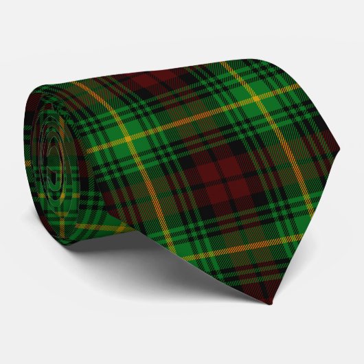Scottish Clan Martin Tartan Pset Stropdas (Opgerold)