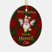 Scottish Clan Maxwell kerstornament Keramisch Ornament (Rechts)