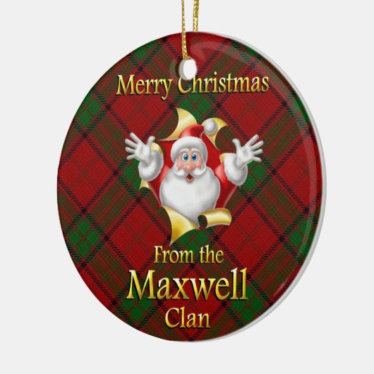 Scottish Clan Maxwell kerstornament Keramisch Ornament (Links)