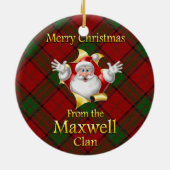 Scottish Clan Maxwell kerstornament Keramisch Ornament (Achterkant)