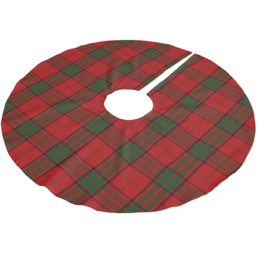 Scottish Clan Maxwell Red Green Tartan Kerstboom Rok (Gekanteld)