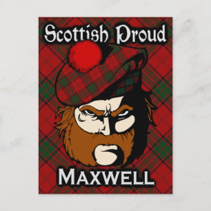 Scottish Clan Maxwell Tartan Briefkaart