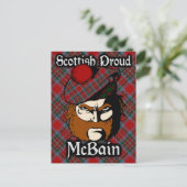 Scottish Clan McBain MacBain Tartan Briefkaart (Staand voorkant)