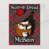 Scottish Clan McBain MacBain Tartan Briefkaart (Voorkant)