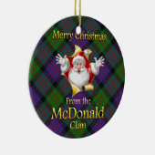 Scottish Clan McDonald Kerstornament Keramisch Ornament (Rechts)
