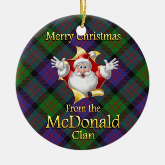 Scottish Clan McDonald Kerstornament Keramisch Ornament (Voorkant)