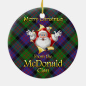 Scottish Clan McDonald Kerstornament Keramisch Ornament (Achterkant)