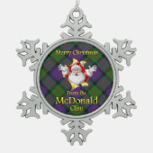 Scottish Clan McDonald Kerstornament Tin Sneeuwvlok Ornament (Voorkant)