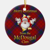 Scottish Clan McDougal kerstversiering Keramisch Ornament (Voorkant)