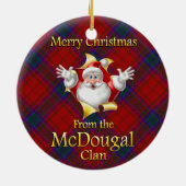 Scottish Clan McDougal kerstversiering Keramisch Ornament (Achterkant)