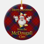 Scottish Clan McDougall-kerstversiering Keramisch Ornament (Achterkant)