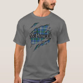 Scottish Clan McDowall MacDowall Tartan Spirit T-shirt (Voorkant)