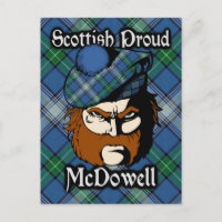 Scottish Clan McDowell Tartan Briefkaart