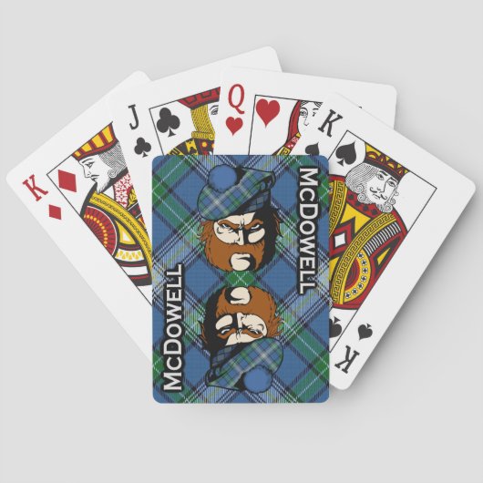 Scottish Clan McDowell Tartan Deck Speelkaarten (Achterkant)