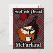 Scottish Clan McFarland Tartan Briefkaart (Voorkant / Achterkant)