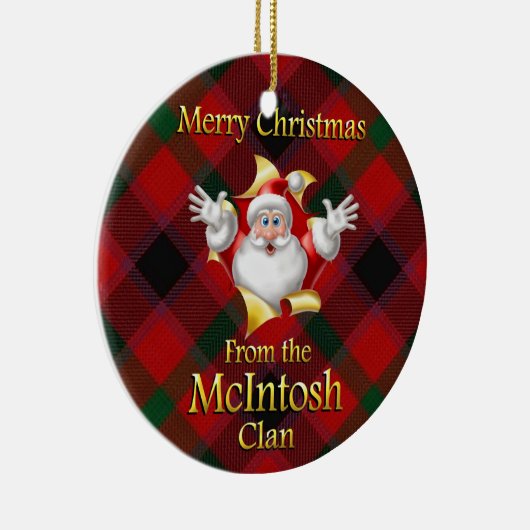 Scottish Clan McIntosh Kerstornament Keramisch Ornament (Rechts)