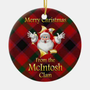Scottish Clan McIntosh Kerstornament Keramisch Ornament