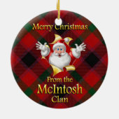 Scottish Clan McIntosh Kerstornament Keramisch Ornament (Achterkant)