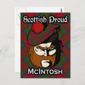 Scottish Clan McIntosh Tartan Briefkaart (Voorkant / Achterkant)