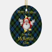 Scottish Clan McKenzie kerstornament Keramisch Ornament (Rechts)