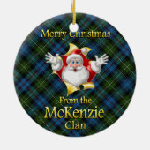 Scottish Clan McKenzie kerstornament Keramisch Ornament (Achterkant)