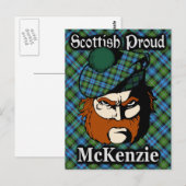 Scottish Clan McKenzie Tartan Briefkaart (Voorkant / Achterkant)