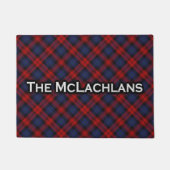Scottish Clan McLachlan MacLachlan Tartan Deurmat (Voorkant)