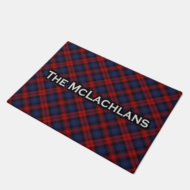 Scottish Clan McLachlan MacLachlan Tartan Deurmat (Schuin)
