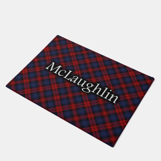 Scottish Clan McLaughlin MacLachlan Tartan Deurmat (Schuin)