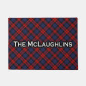 Scottish Clan McLaughlin MacLachlan Tartan Deurmat (Voorkant)