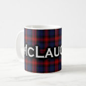 Scottish Clan McLaughlin MacLachlan Tartan Koffiemok (Voorkant links)