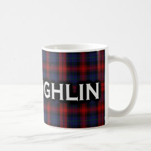 Scottish Clan McLaughlin MacLachlan Tartan Koffiemok