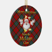 Scottish Clan McLean Kerstornament Keramisch Ornament (Rechts)