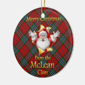 Scottish Clan McLean Kerstornament Keramisch Ornament (Links)