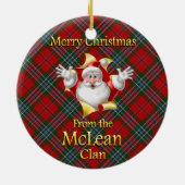 Scottish Clan McLean Kerstornament Keramisch Ornament (Achterkant)