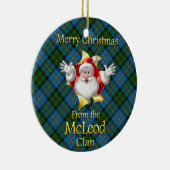 Scottish Clan McLeod kerstversiering Keramisch Ornament (Rechts)