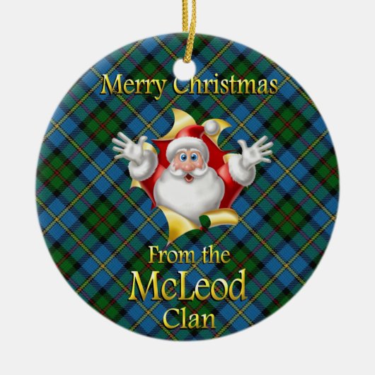 Scottish Clan McLeod kerstversiering Keramisch Ornament (Voorkant)
