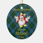 Scottish Clan McLeod kerstversiering Keramisch Ornament (Links)