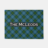 Scottish Clan McLeod MacLeod Tartan Welkom Mat (Voorkant)